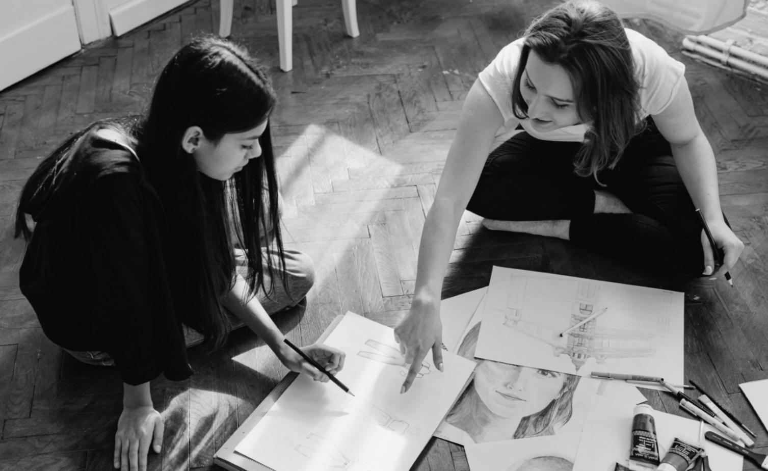 Kreative Arbeitsumgebung für digitale Illustration